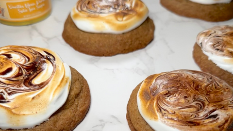 Toasted Marshmallow Spice Cookies